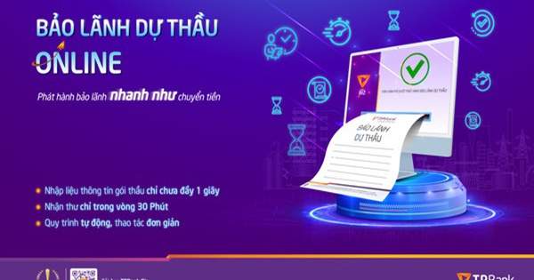 Ra mắt tính năng Bảo lãnh Dự thầu Online siêu tốc trên TPBank Biz