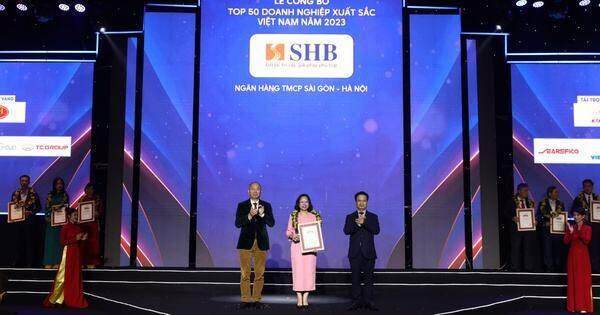 SHB 5 năm liên tiếp được vinh danh “Top 50 doanh nghiệp xuất sắc nhất Việt Nam”