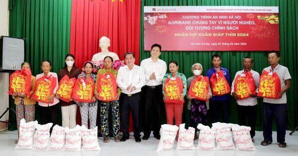 Agribank Chi nhánh Cần Thơ II chung tay vì người nghèo Xuân Giáp Thìn 2024
