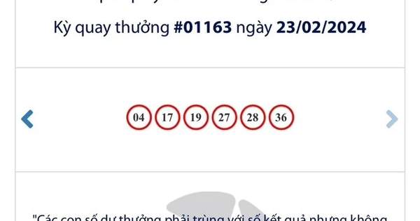 Một khách hàng vừa trúng giải Jackpot gần 56 tỉ đồng