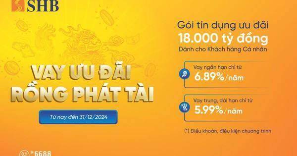SHB dành 18.000 tỷ đồng ưu đãi khách hàng cá nhân
