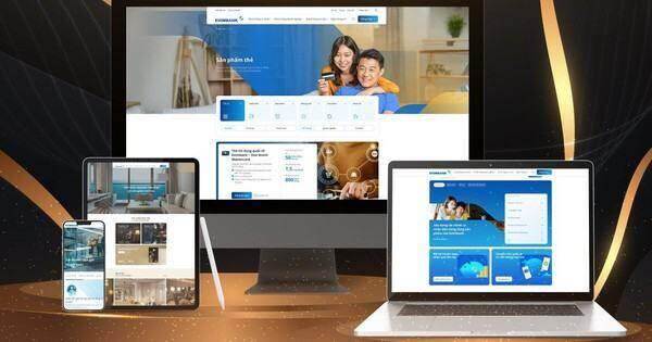 Eximbank thay đổi giao diện website