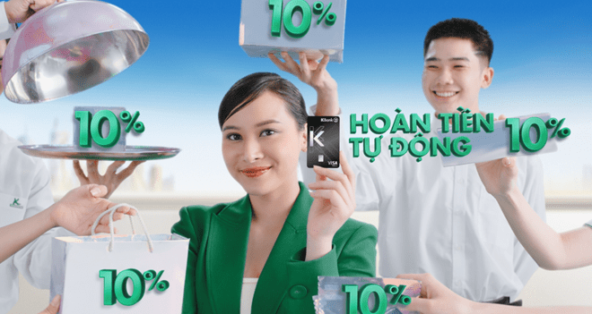 TVC 6 giây hé lộ loạt đặc quyền hấp dẫn của thẻ tín dụng của KBank