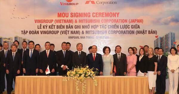 Vingroup và Mitsubishi Corporation ký biên bản ghi nhớ hợp tác chiến lược toàn diện