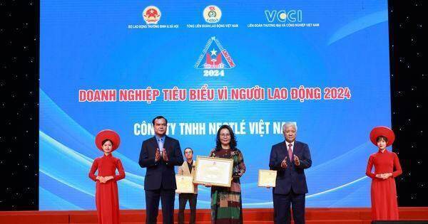 Nestlé Việt Nam được vinh danh 'Doanh nghiệp tiêu biểu vì người lao động'