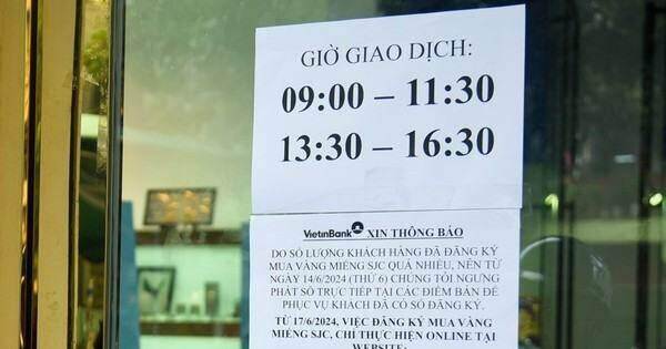 Dừng bán vàng trực tiếp tại ngân hàng và Công ty SJC