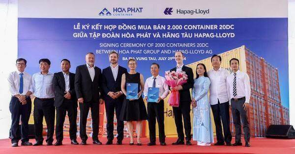 Hòa Phát cung cấp container 'Made in Vietnam' cho Hãng tàu Hapag-Lloyd