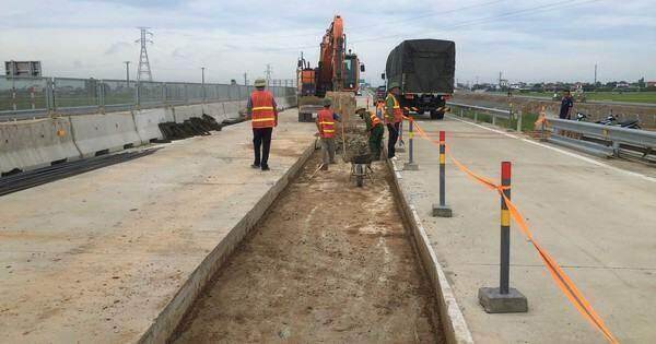 Xử lý xong hoàn toàn lồi lõm mặt đường cao tốc Diễn Châu