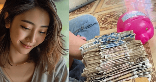Một xấp tiền lẻ chẳng nhớ tiết kiệm trong bao lâu mà cũng được hơn 20 triệu!