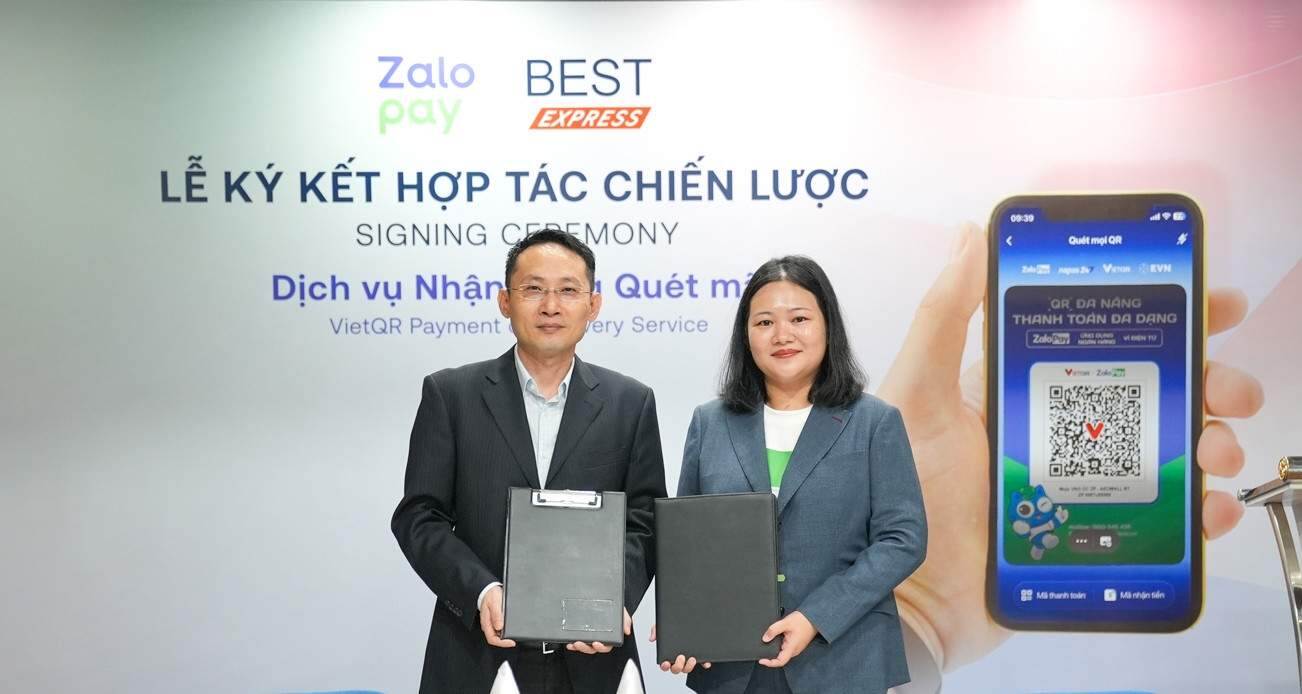 BEST Express triển khai thanh toán qua mã QR Đa Năng Zalopay