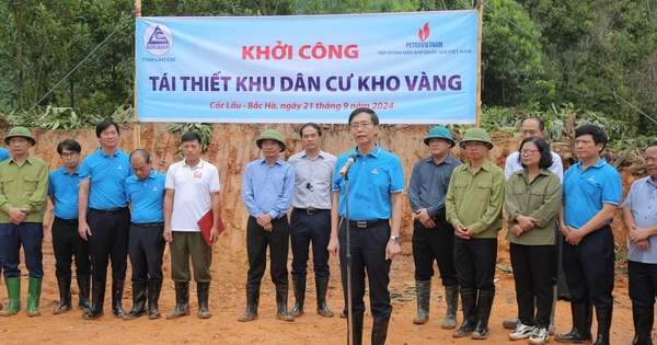 Petrovietnam tái thiết toàn bộ khu dân cư thôn Kho Vàng, hoàn thành trong 100 ngày