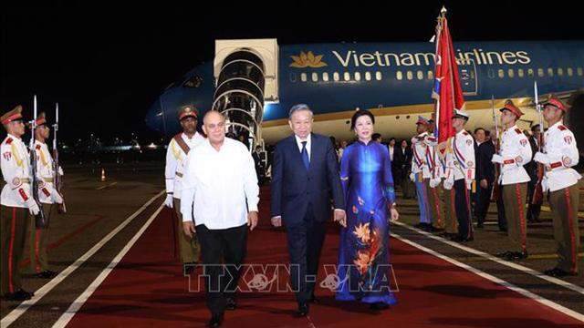 Tổng Bí thư, Chủ tịch nước Tô Lâm đến La Habana, bắt đầu chuyến thăm cấp Nhà nước Cộng hoà Cuba