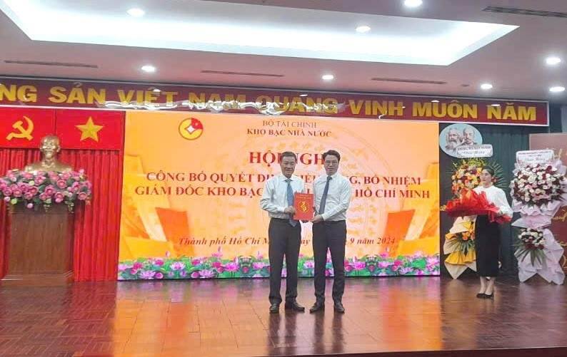 Ông Lê Thanh Phương được bổ nhiệm làm Giám đốc Kho bạc Nhà nước TP Hồ Chí Minh