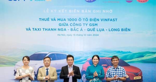 4 hãng taxi lâu đời tại Hà Nội bắt tay Xanh SM chuyển đổi xanh với 1.000 xe điện