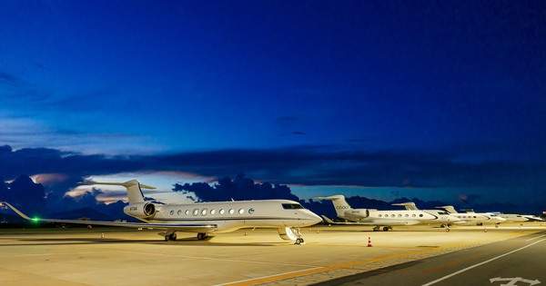 Đà Nẵng bất ngờ xuất hiện loạt máy bay dành cho tỉ phú của Gulfstream