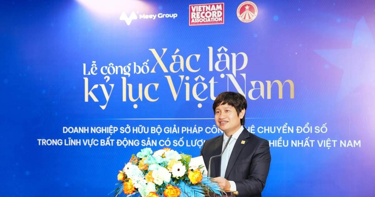 Meey Group xác lập Kỷ lục Việt Nam với Bộ giải pháp Công nghệ lĩnh vực BĐS