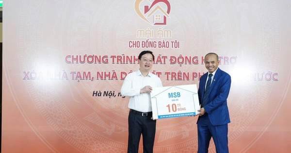 MSB chung tay xóa nhà tạm, nhà dột nát cho hộ nghèo, hộ cận nghèo