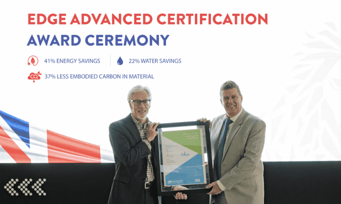 BUV achieves global EDGE green building certification