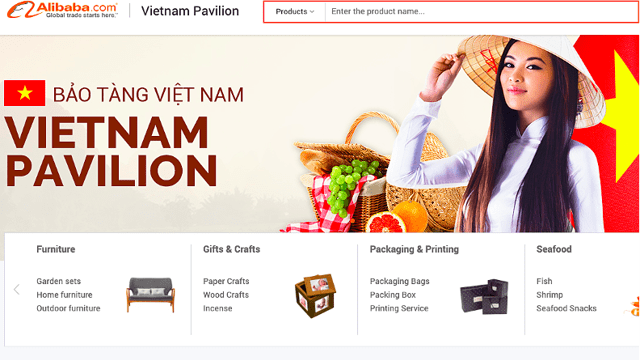 Giới thiệu “Gian hàng Quốc gia Việt Nam - Vietnam Pavilion” trên nền tảng thương mại điện tử Alibaba