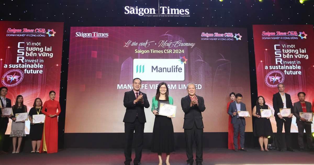 Manulife được vinh danh vì những đóng góp tiêu biểu cho cộng đồng năm 2024