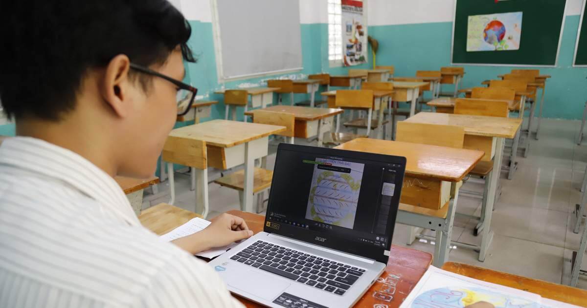 Năm học 2022-2023 tại TP.HCM: 35% số tiết dạy bằng e-learning
