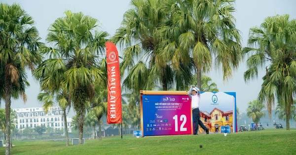Nhất Leather ghi cú đánh điểm 1 với giải Golf Swing for Education