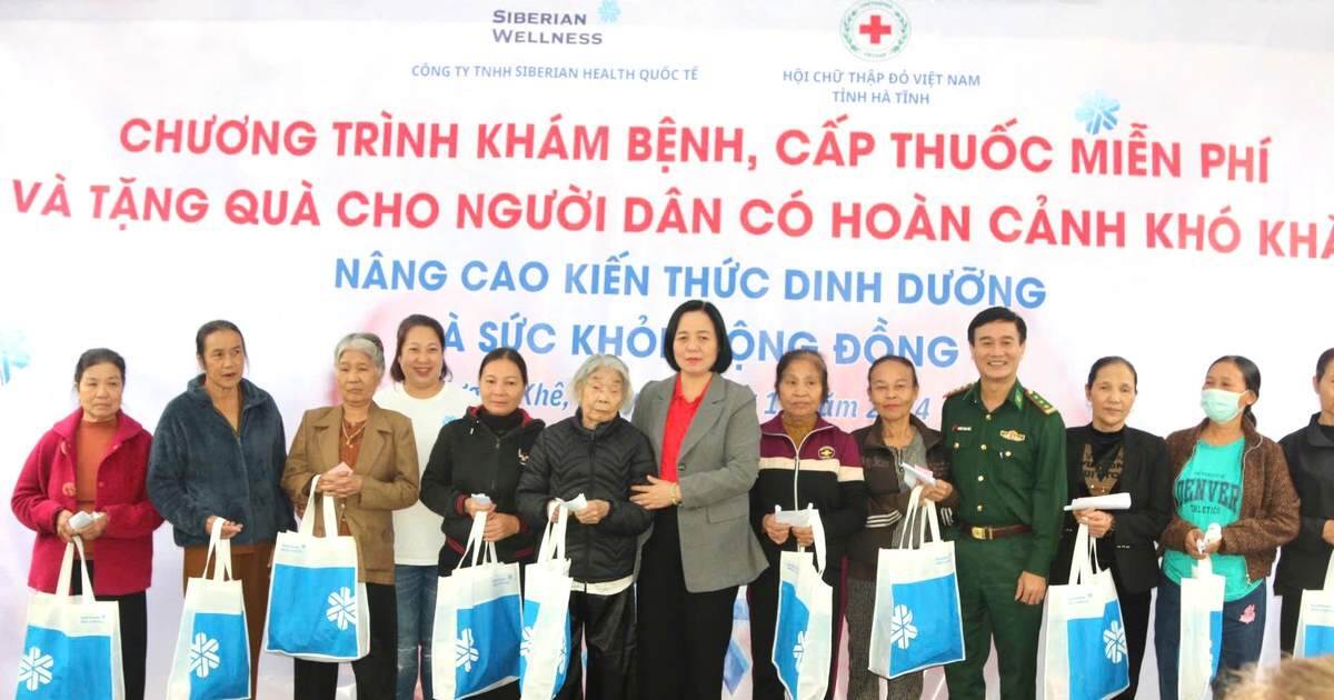 Siberian Wellness phối hợp tổ chức chương trình khám sức khỏe miễn phí tại Hà Tĩnh