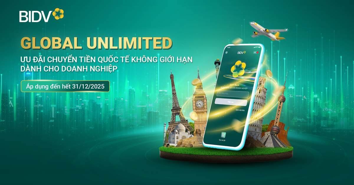 Ưu đãi chuyển tiền quốc tế không giới hạn dành cho doanh nghiệp