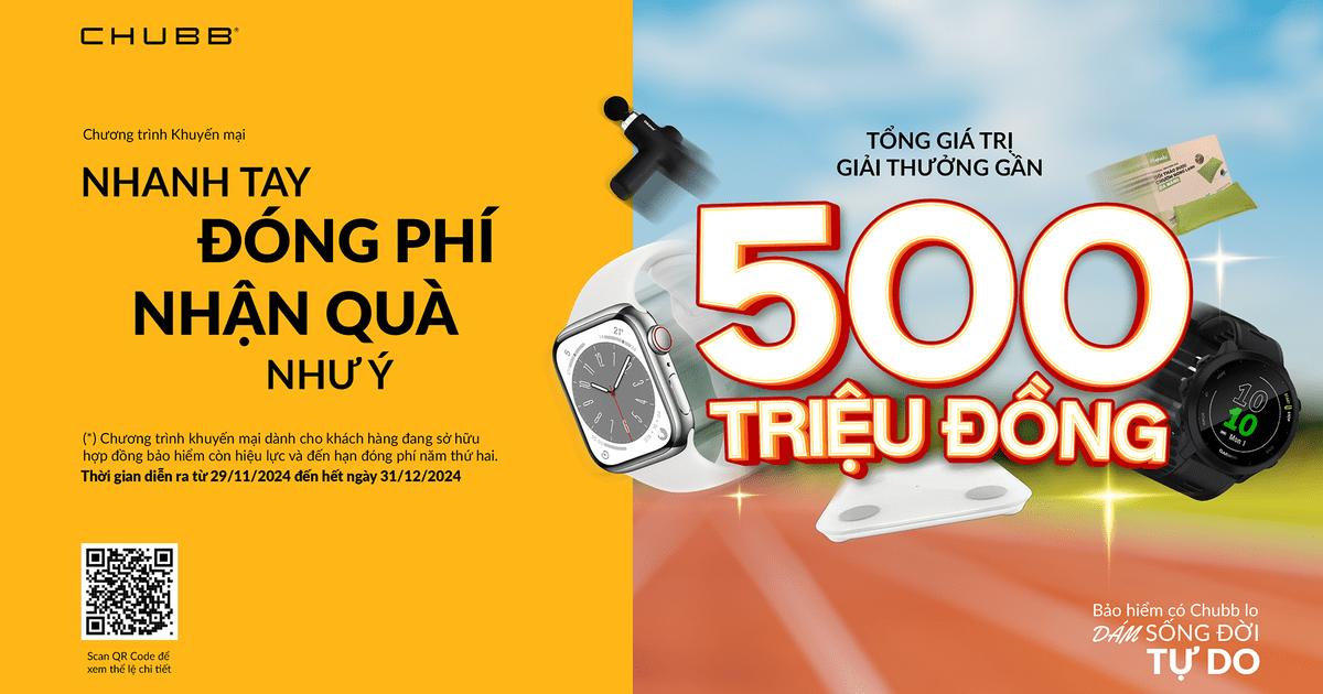 Chubb Life Việt Nam triển khai chương trình tri ân khách hàng lên đến nửa tỉ đồng