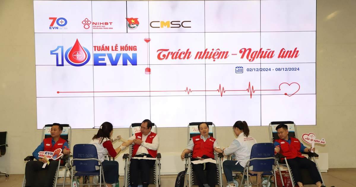 EVN đóng góp hơn 83.000 đơn vị máu cho ‘ngân hàng máu’