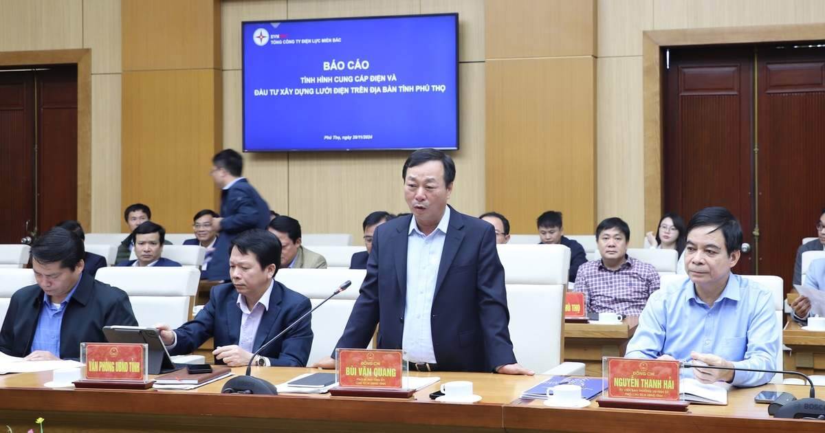 EVNNPC kiến nghị Phú Thọ hỗ trợ tháo gỡ khó khăn cho các dự án cấp điện