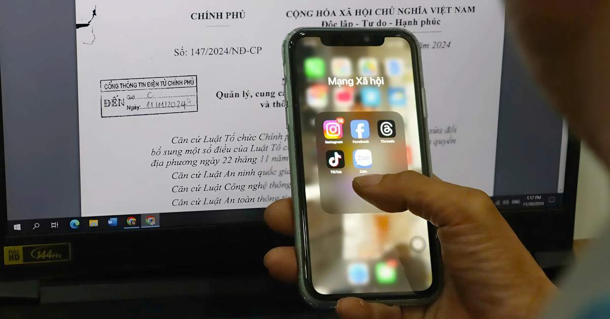 Ngày 25-12 bắt đầu xác thực cá nhân: Lên mạng yên tâm hơn!