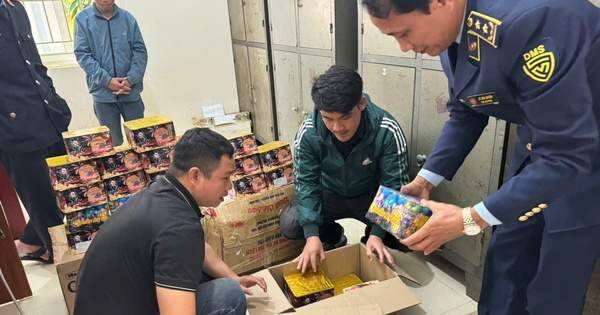 Phát hiện 44,5 kg pháo hoa trái phép đang vận chuyển đi tiêu thụ