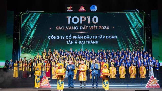Tân Á Đại Thành được vinh danh trong "Top 10 Giải thưởng Sao Vàng đất Việt 2024"