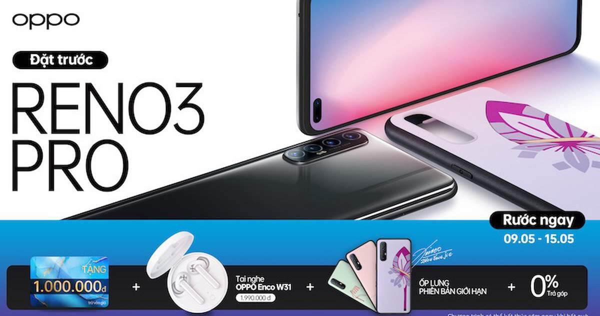 Cơ hội giảm 2 triệu đồng cùng bộ quà phong cách khi sở hữu OPPO Reno3 Pro