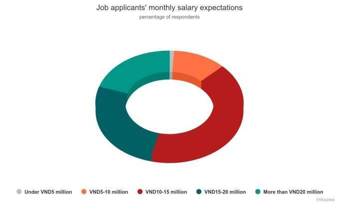 HCMC job seekers targeting $780 monthly salary halve in 2024