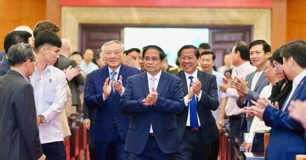 Thủ tướng Phạm Minh Chính dự lễ công bố xây dựng Trung tâm tài chính