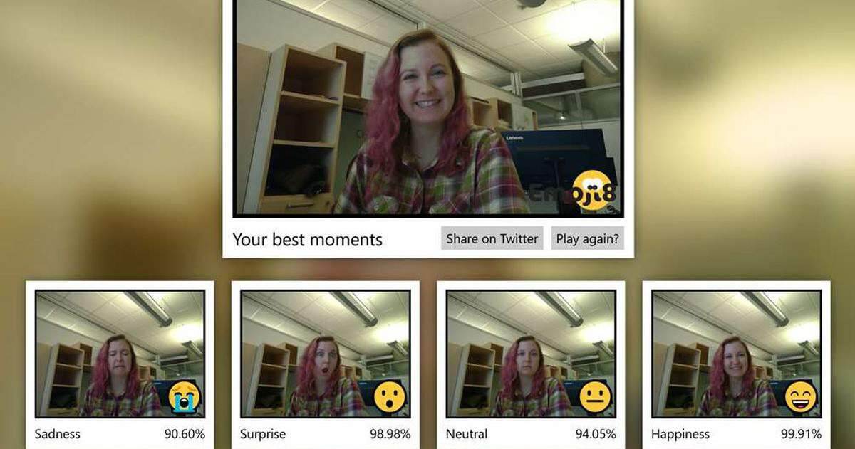 Microsoft tung ra ứng dụng Emoji8 đánh giá biểu cảm khuôn mặt người dùng