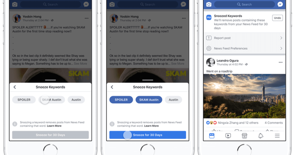 Người dùng Facebook đã có thể ‘tắt tiếng’ những từ khó chịu