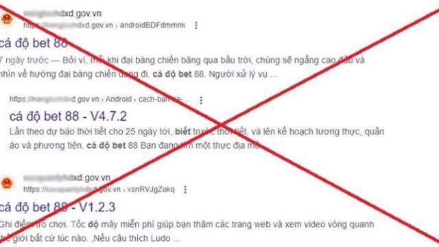 Phát hiện nhiều website cơ quan nhà nước bị chèn link quảng cáo cờ bạc