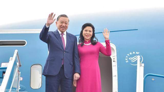 Tổng Bí thư Tô Lâm và Phu nhân lên đường thăm Indonesia, Ban Thư ký ASEAN và Singapore