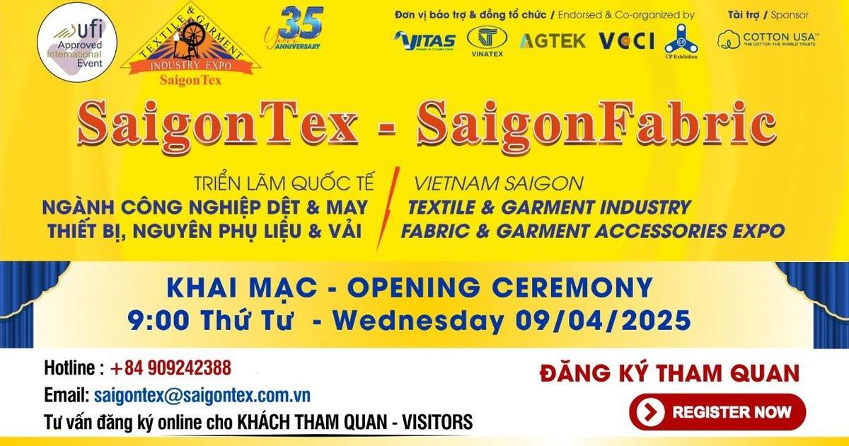 Triển lãm dệt may SaigonTex
