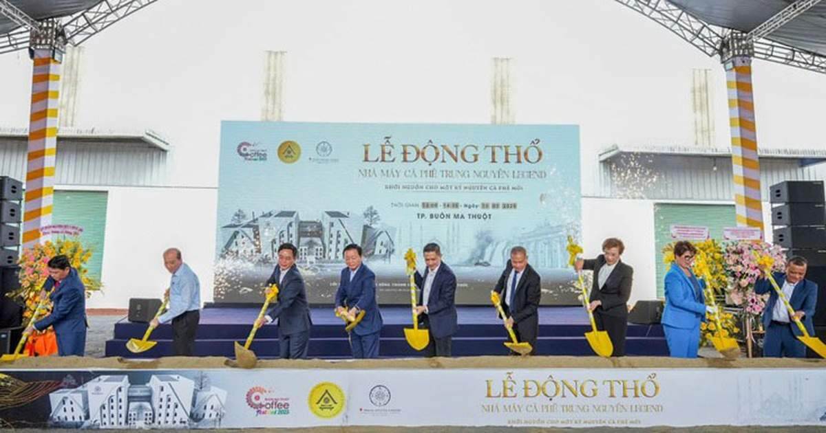 Trung Nguyên động thổ nhà máy cà phê lớn nhất Đông Nam Á