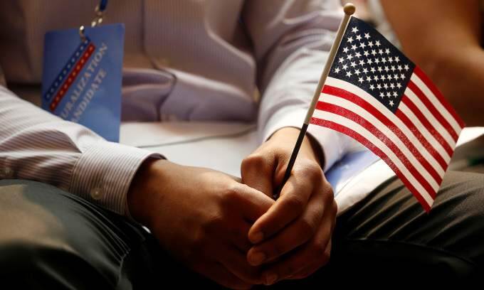 Which country has the highest number of workers with H-1B visas in the US?