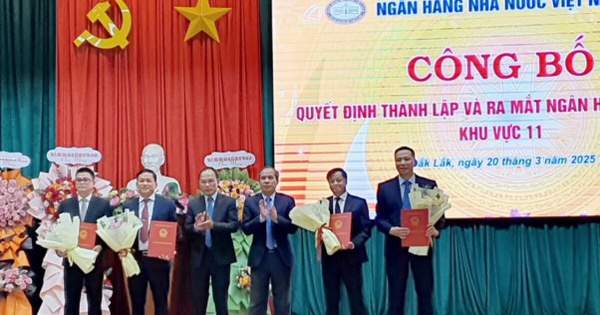 Thành lập Ngân hàng Nhà nước khu vực 11 (Đắk Lắk, Kon Tum, Gia Lai, Đắk Nông, Lâm Đồng), ông Nguyễn Kim Cương làm Quyền Giám đốc