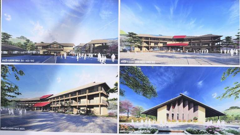 Khởi công xây dựng 4 trường nội trú liên cấp vùng biên