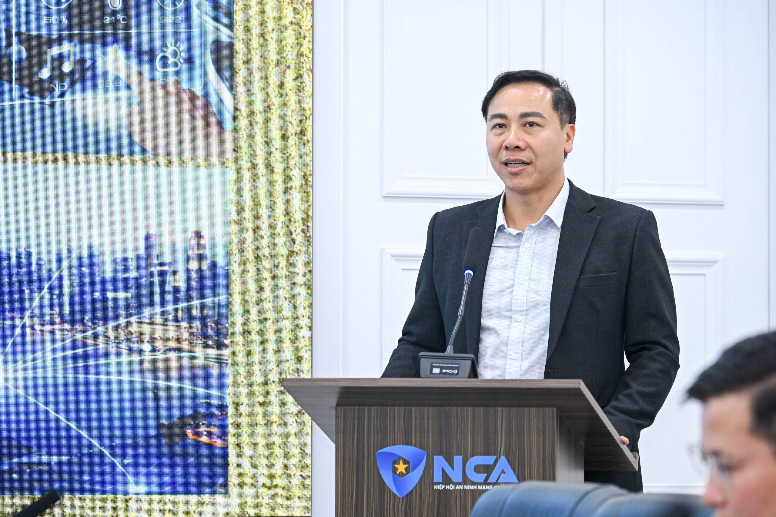 Thượng tá Nguyễn Đình Đỗ Thi, Phó Trưởng phòng An ninh thông tin mạng, Cục A05 (Bộ Công an). 