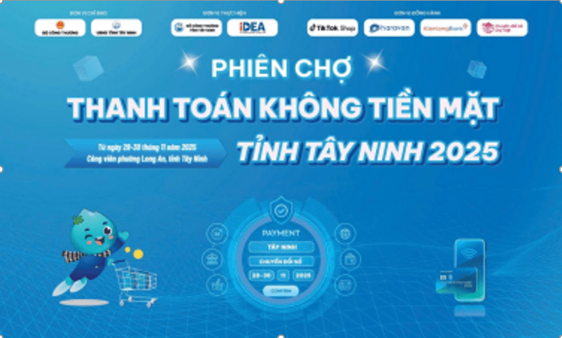 Tây Ninh đưa thanh toán số đến gần người dân qua Phiên chợ không tiền mặt 2025