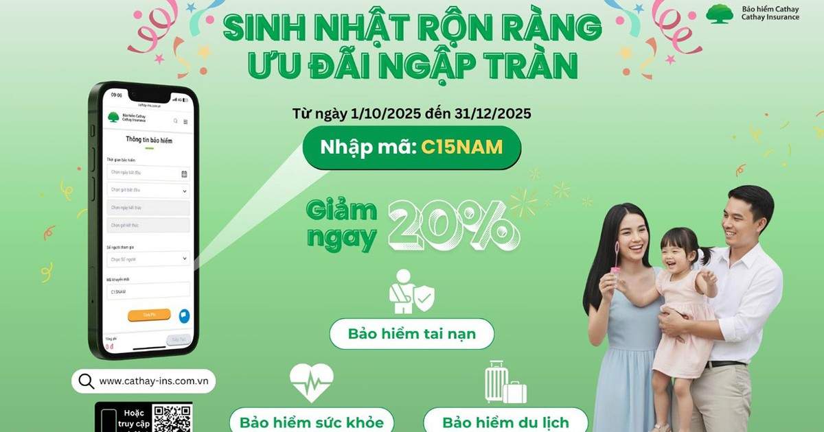 Sinh nhật rộn ràng-Ưu đãi ngập tràn