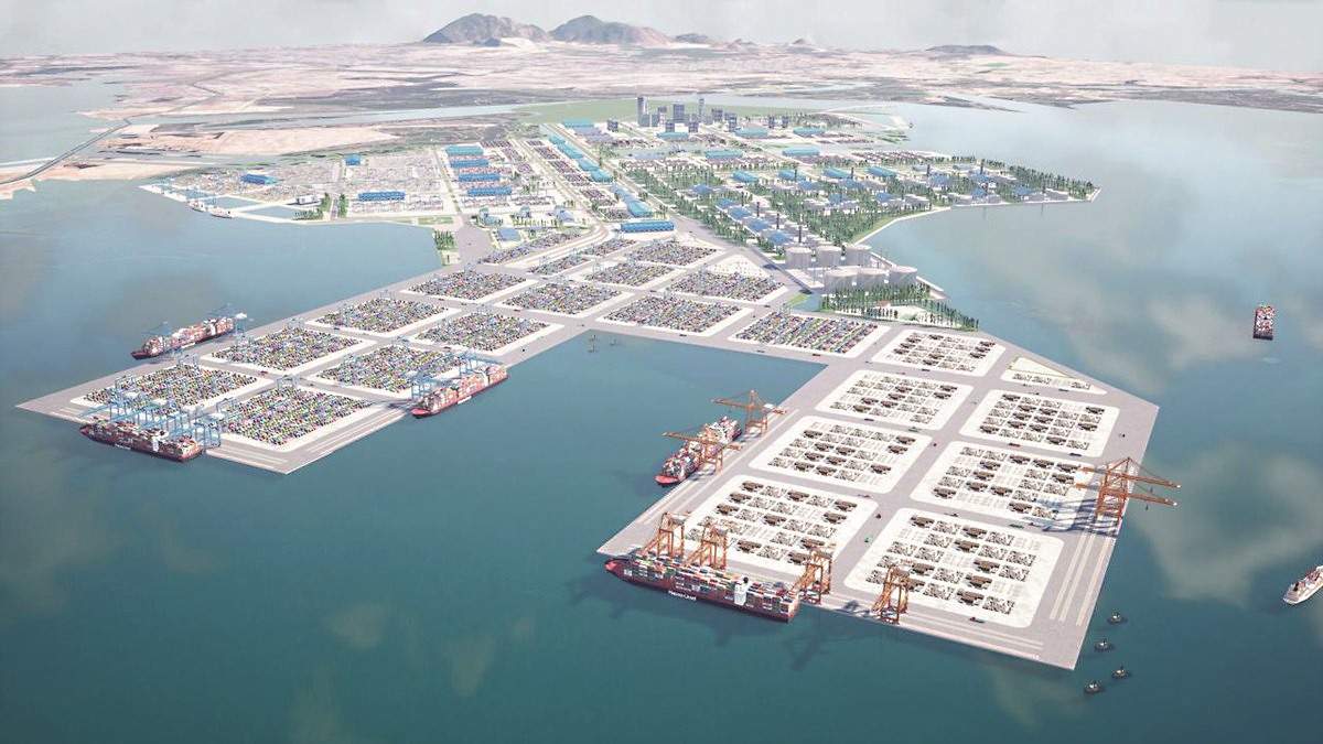 Phối cảnh đề xuất quy hoạch trung tâm Logistic Cái Mép Hạ- Ảnh:Portcoast.